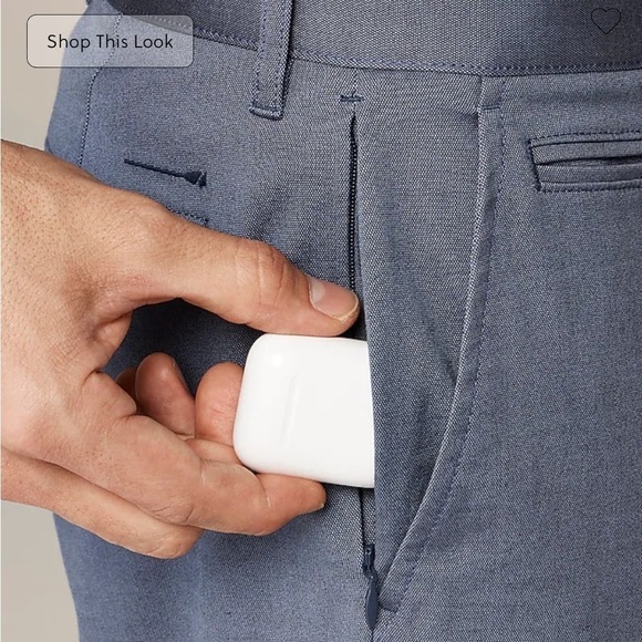 J crew navy Oxford 770™ Straight-fit tech oxford pant - Picture 4 of 8